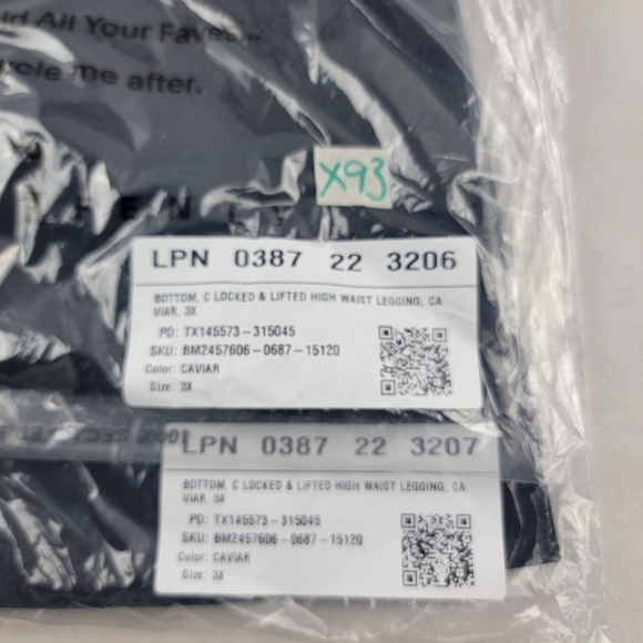 NWT Savage X Fenty Locked & Lifted High-Waist Legging in caviar Size 3X - Picture 5 of 6